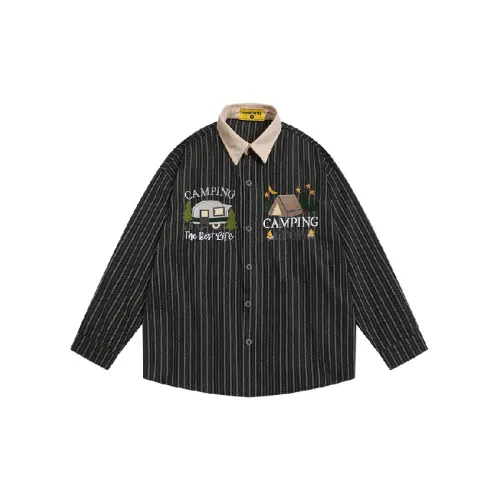 Retro Striped Loose Shirt
