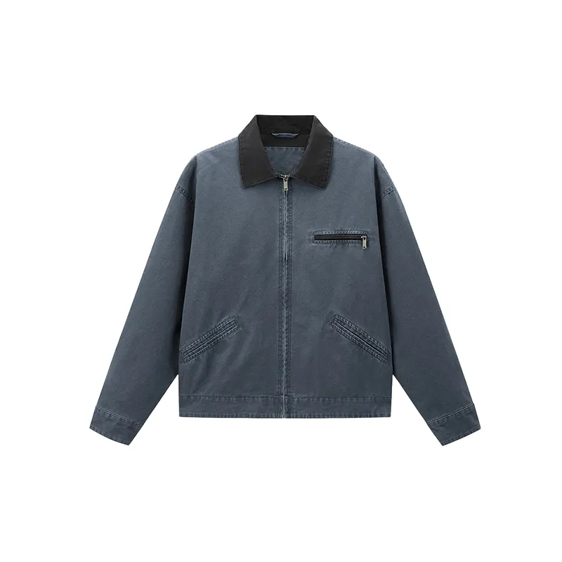 Simple Washed Jacket-2