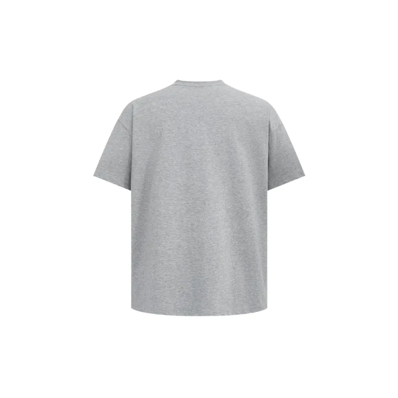 Street Loose Cotton Blended Fabric T Shirt-1