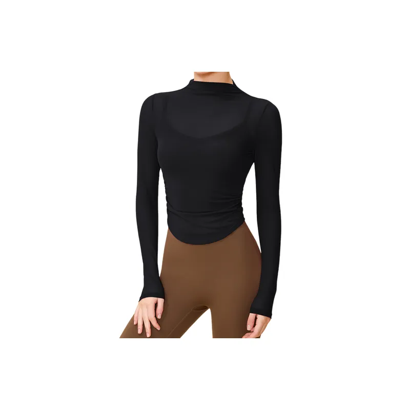 Fashionable Sporty Blended Synthetic Fabrics T Shirt Women-7