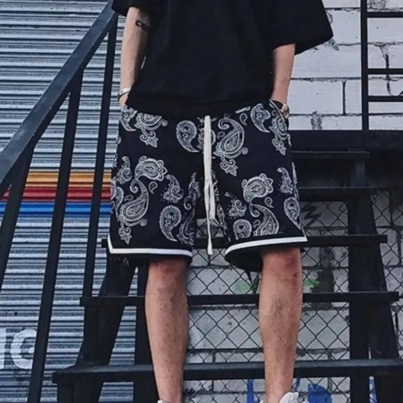 Retro Trendy Blended Synthetic Fabrics Casual Shorts-2