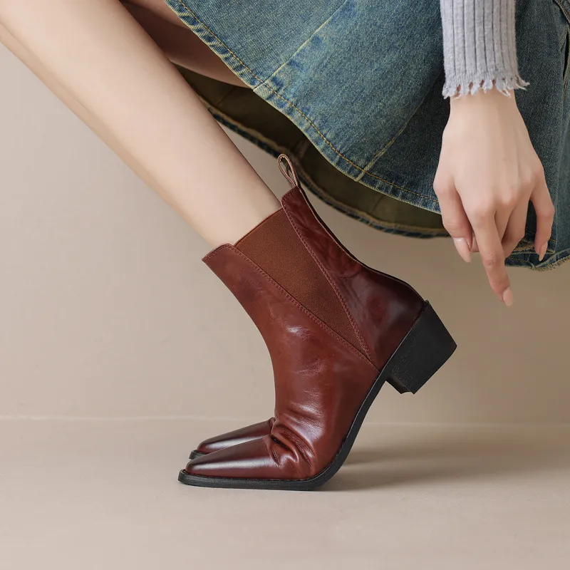 Fashionable Elegant Ankle Boots-1