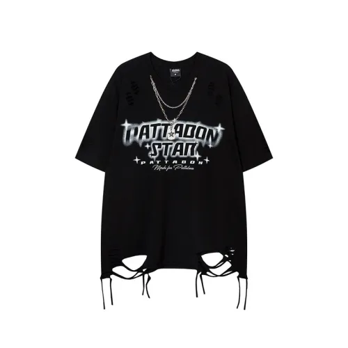 Letter Printing Loose Round Neck Short Sleeve T-shirt