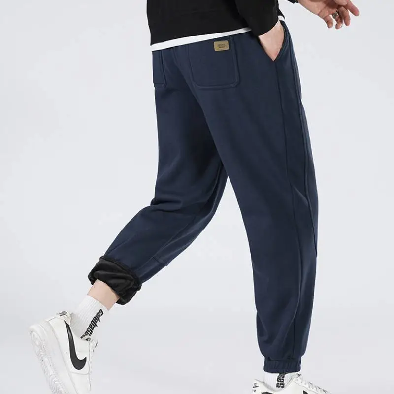 Sporty Loose Cotton Casual Pants-7
