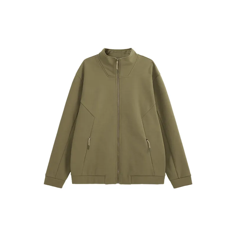 Basics Simple 100% Polyester Velvet Jacket-2