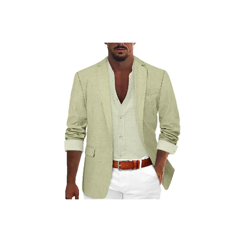 Casual Fashionable Cotton Blended Fabric Business Suit Man-12