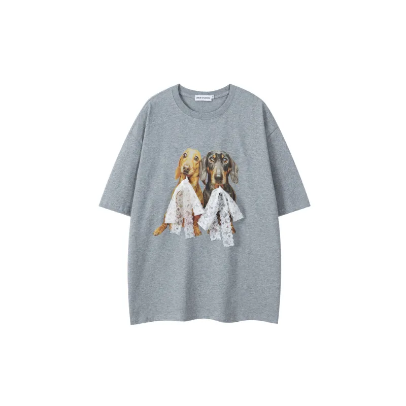 Retro Cute Cotton T Shirt Unisex-2