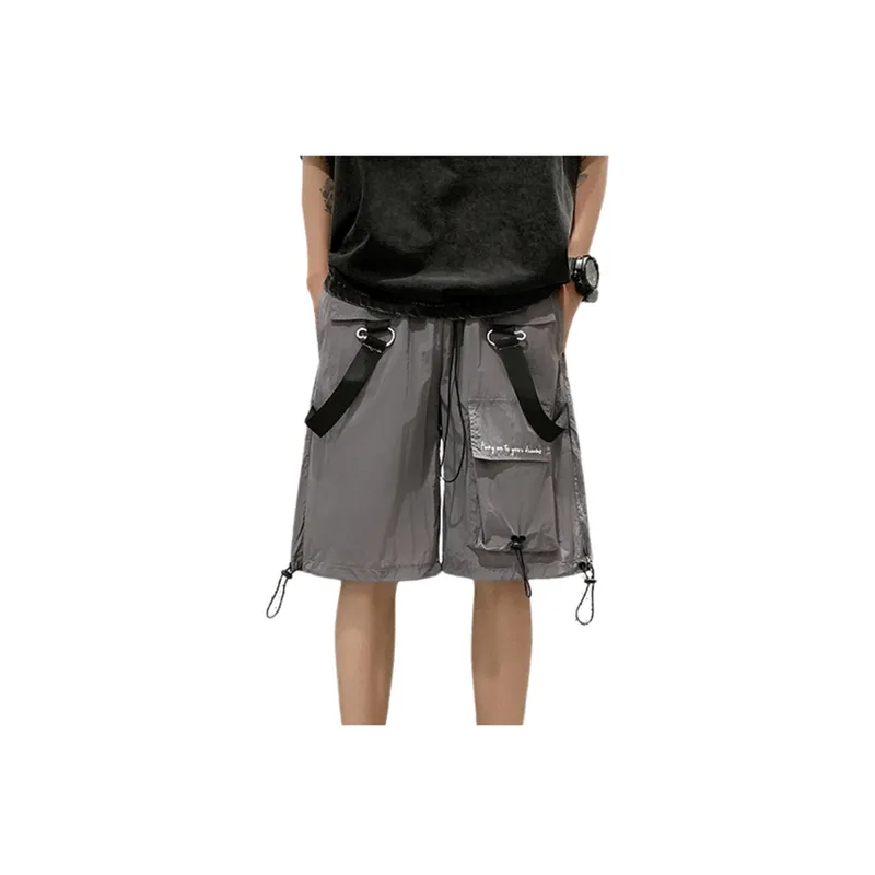 Functional Retro Wide Leg Shorts-5