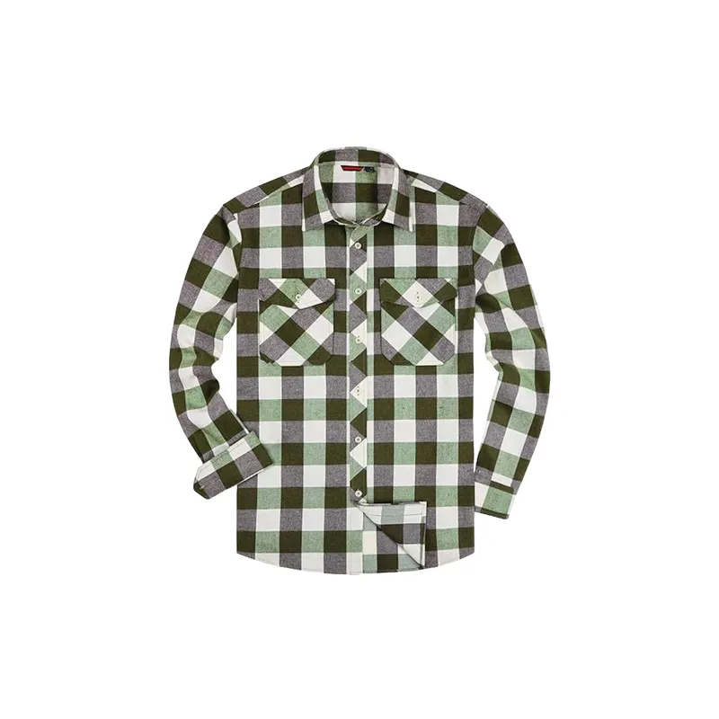 Basics Simple Flannel Shirt-1