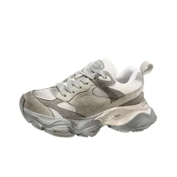 Old Dirty Thick soled Increased Breathable Mesh Sneakers