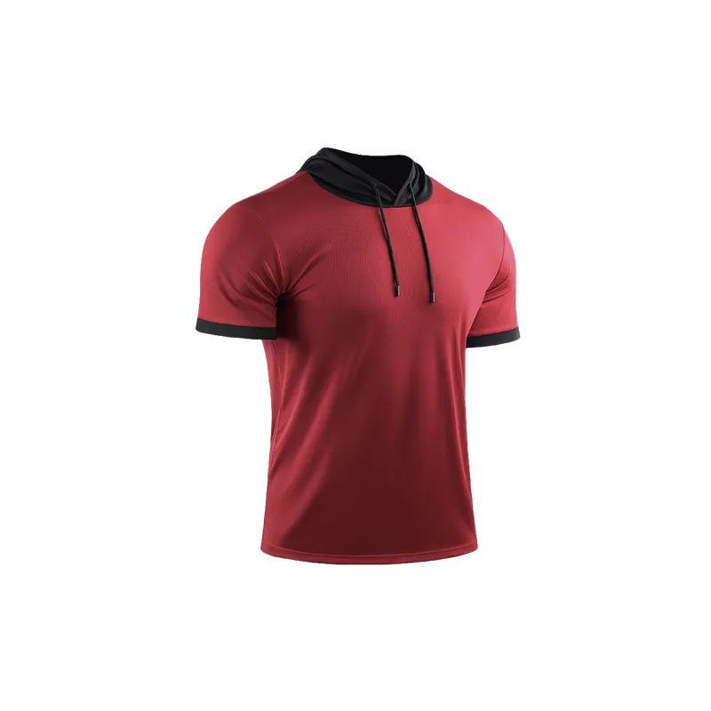 Sporty Short Sleeve Polyester T Shirt-6
