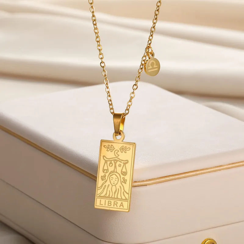 Simple Plain Necklace Unisex-7