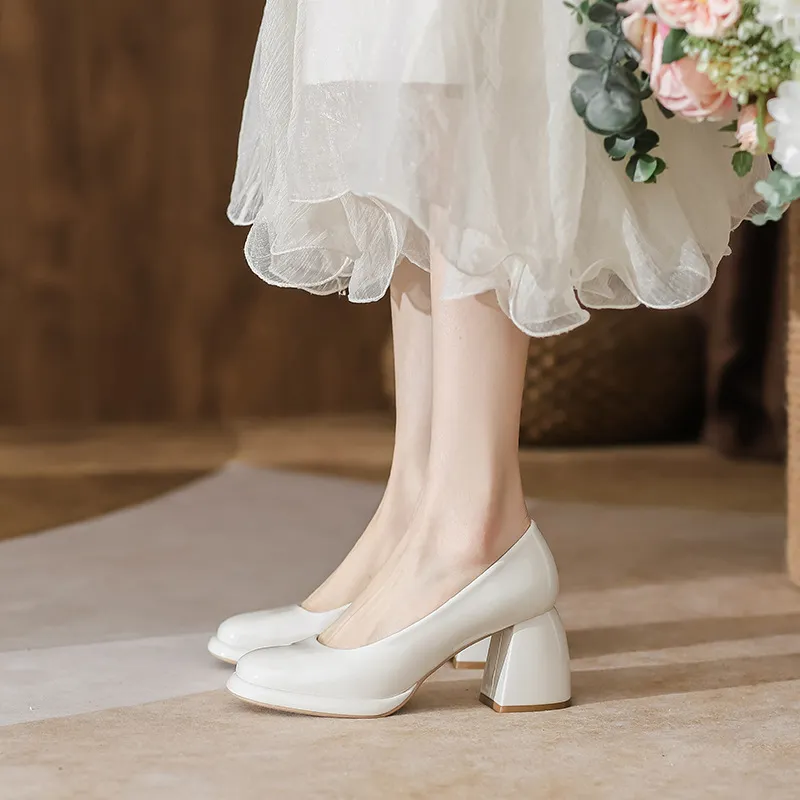 Retro Simple Mary Jane Shoes-1