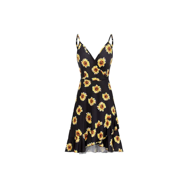 Casual Loose Cotton Slip Dress Women-0