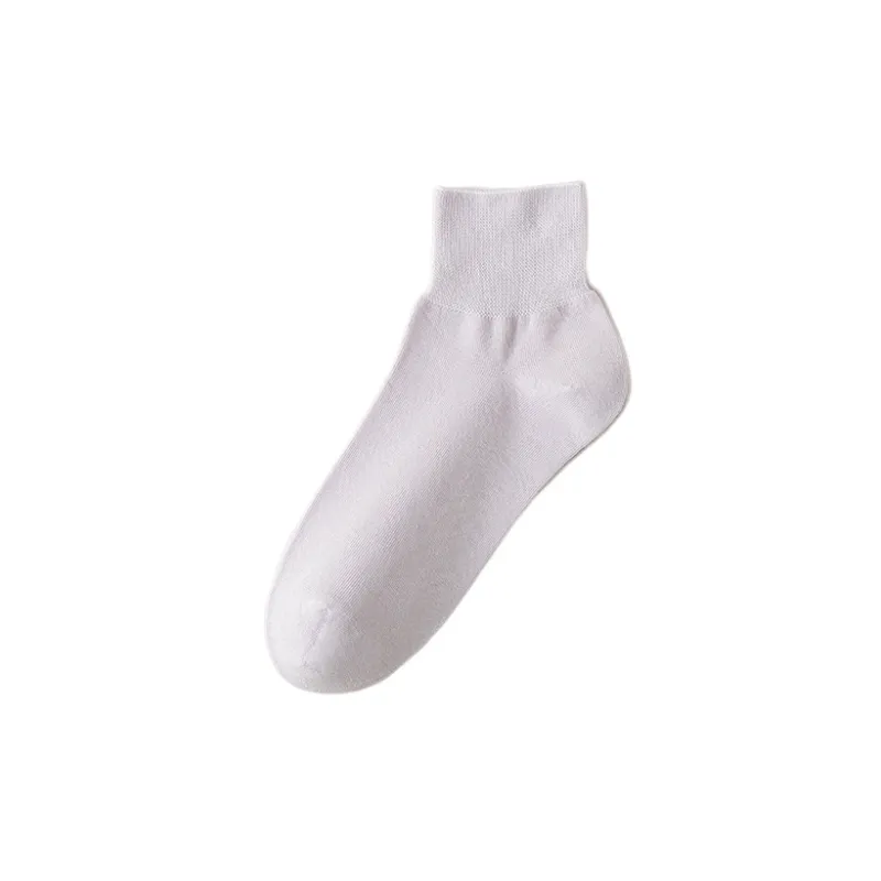 Casual Plain Polyester Mid Calf Sock-7