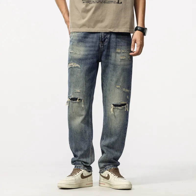 Trendy Embroidered Jeans-2