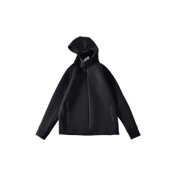 Basics Simple Blended Synthetic Fabrics Jacket
