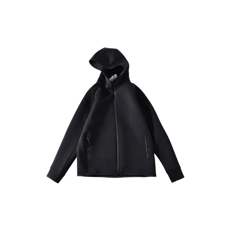 Basics Simple Blended Synthetic Fabrics Jacket-4