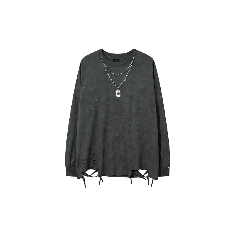 Retro Fashionable Long Sleeve T Shirt-0