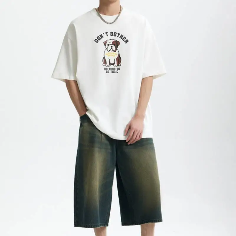 Street Loose 100% Cotton T Shirt-1