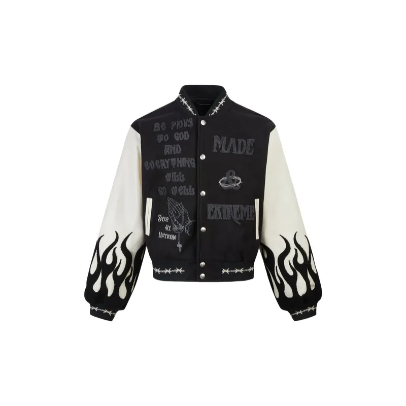 Casual Simple Baseball Jersey-4