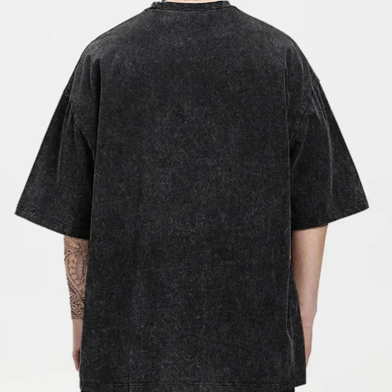 Washed Distress T Shirt-7
