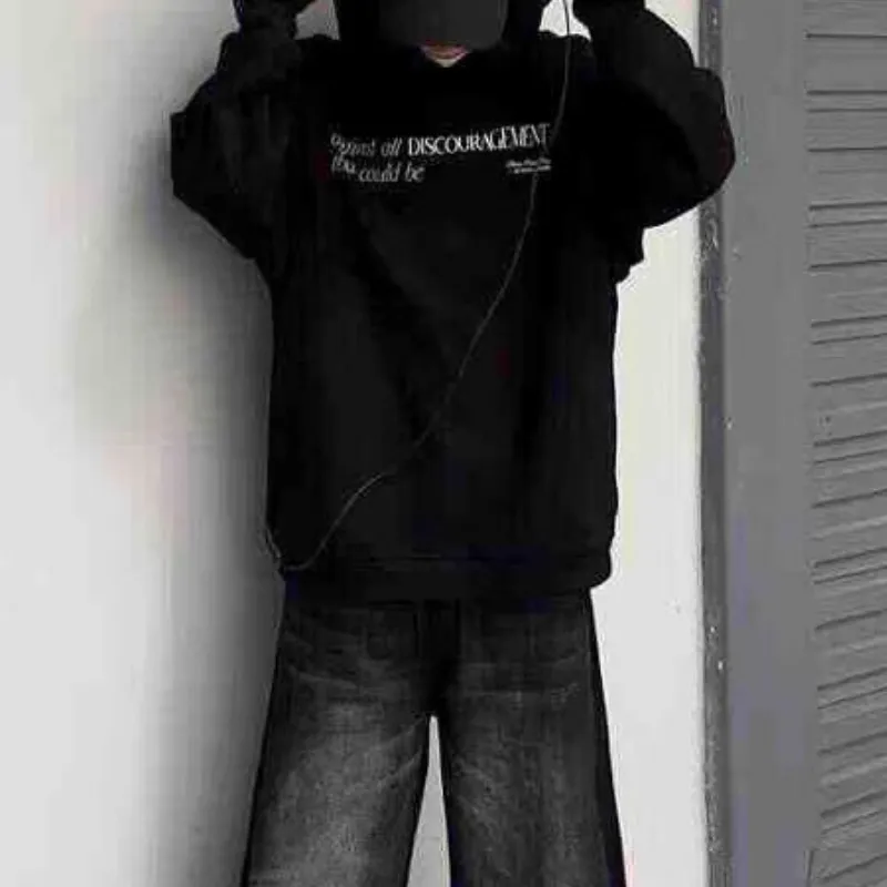 Simple Loose Cotton Sweatshirt-2