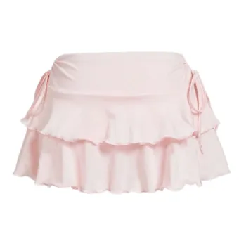Fashionable Plain Spandex Casual Skirt Women
