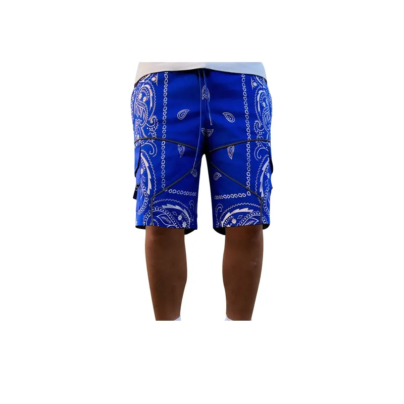Casual Straight Shorts with Multi Pockets-3