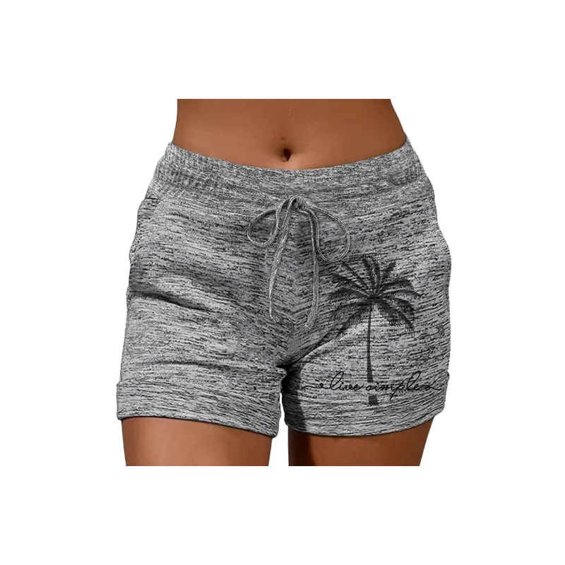 Sporty Breathable Polyester Casual Shorts Women-4