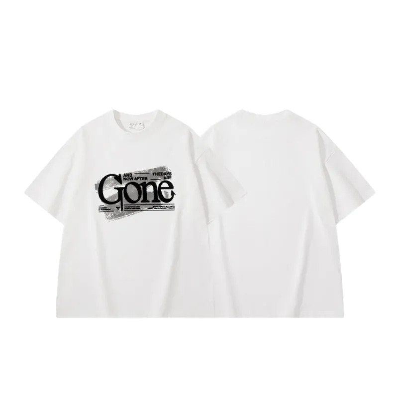 Retro Loose Combed Cotton T-Shirt-1