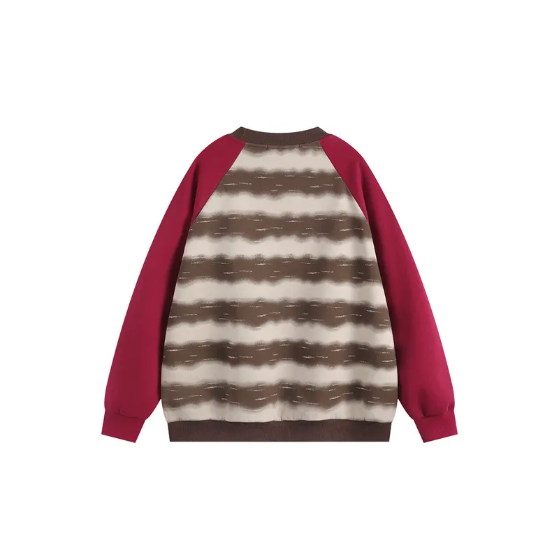 Splicing Raglan Sweatshirt-1