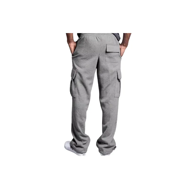 Casual Straight Leg Blended Synthetic Fabrics Casual Pants-6