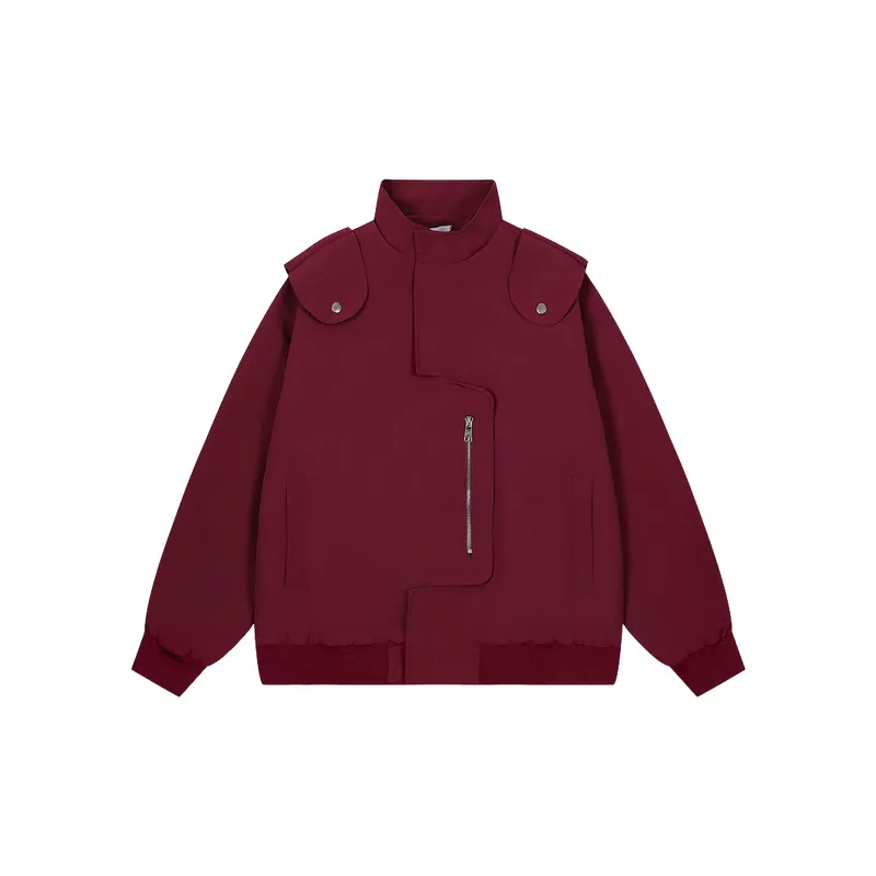 Loose Zipper Baseball Jersey-0