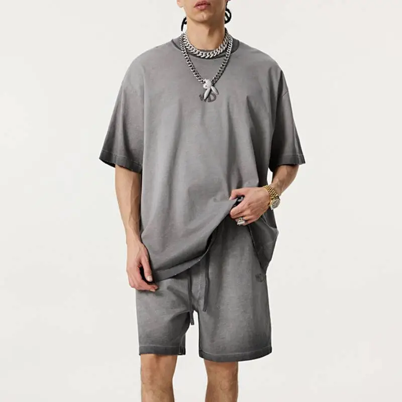 Simple Embroidery 100% Cotton T Shirt-6
