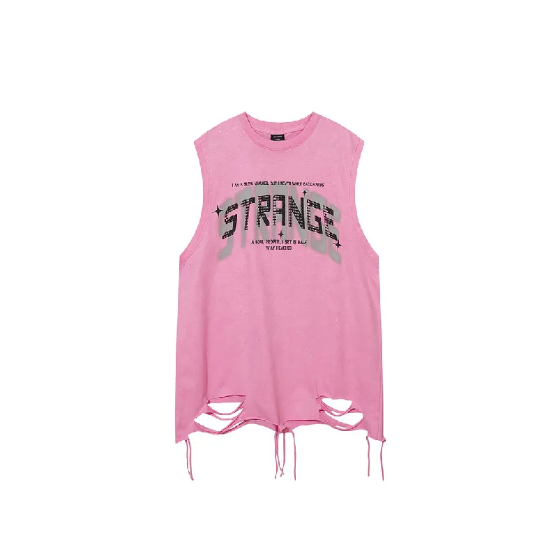 Casual Loose Cotton Vest-0