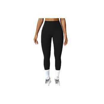 Plain Sporty Nylon Spandex Brushed Fabric Leggings Women