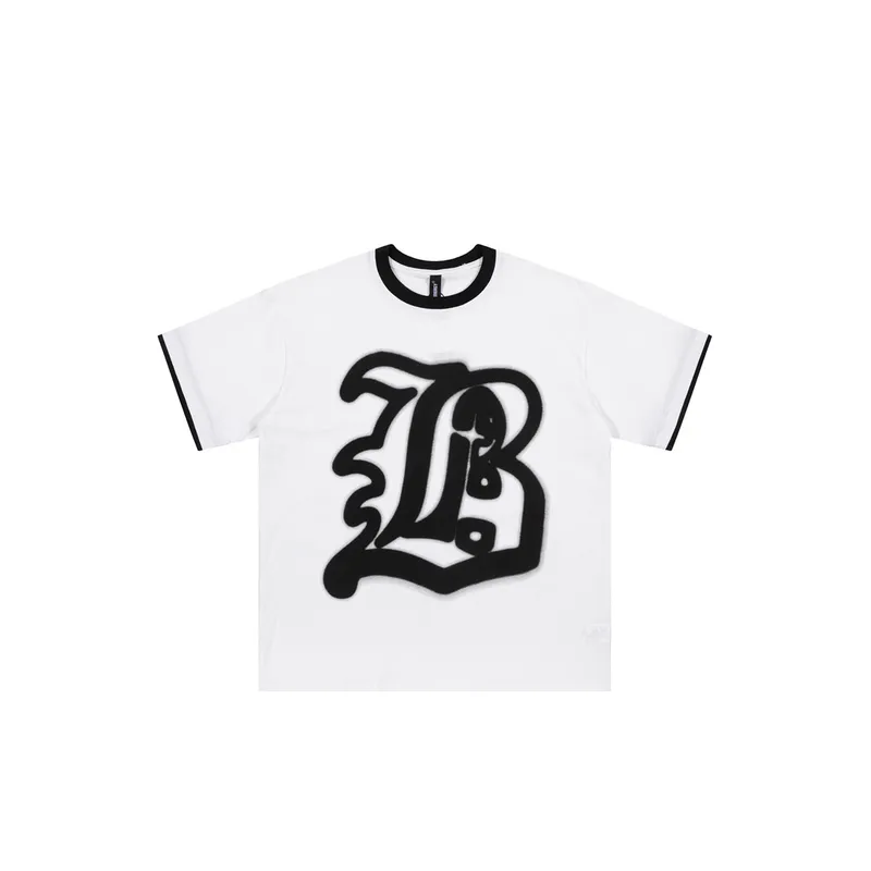 Loose Printed Round Neck T Shirt-2