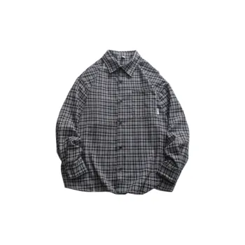 Loose Casual Plaid Long Sleeve Shirt