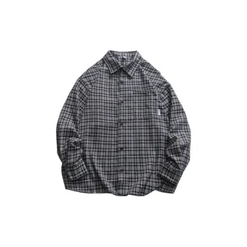 Loose Casual Plaid Long Sleeve Shirt