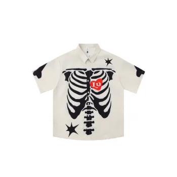 Tribal Skull Casual Half Sleeved Shirt
