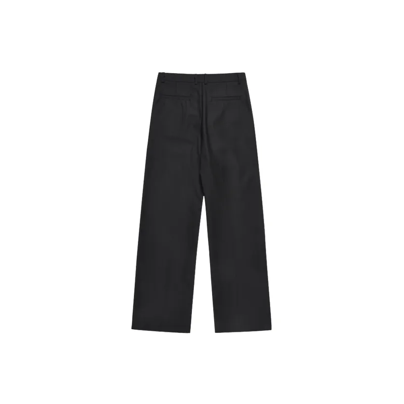 Retro Loose Suit Trousers-1