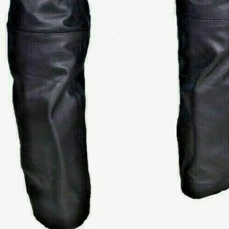 FashionCasual Artificial Leather Cargo Pants-3