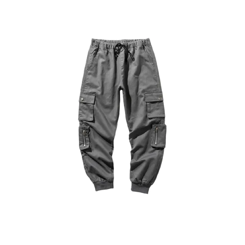 Multi pocket Large Size Casual Fleece Padded Warm Pants-9