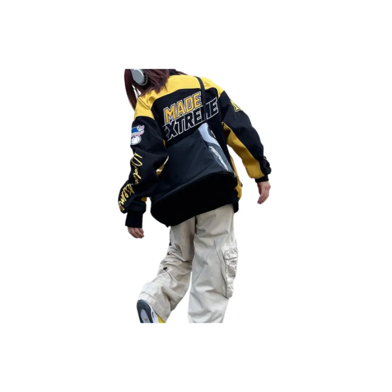 Retro Embroidered Splicing Jacket-2