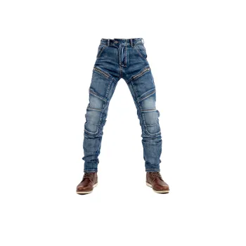 Motorcycle Jeans High Elastic