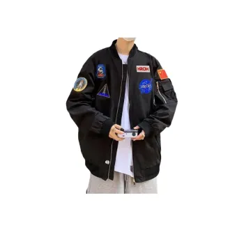 Versatile Patchwork Baseball Jacket
