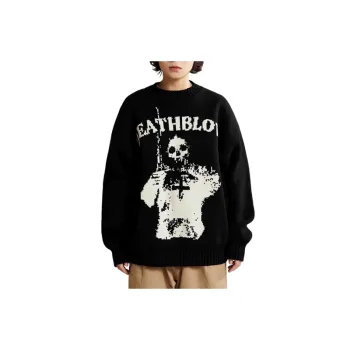 Long Sleeve Skull Sweater Women