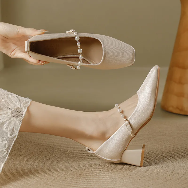 Elegant Rhinestone High Heels-1