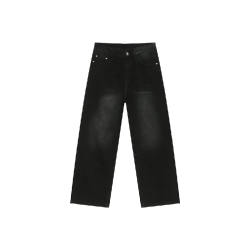 Simple Loose Washed Jeans